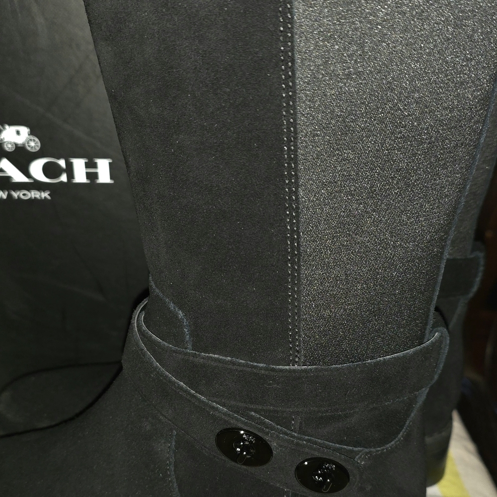 NEW! Coach Women's Black Knee-High Boots, SZ.6.5, Never Worn. - Picture 6 of 6
